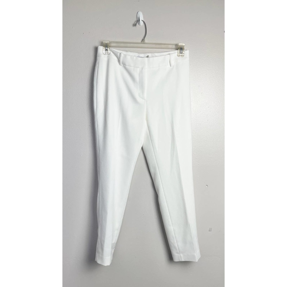 Calvin Klein Slim Fit White Pants Womens Size 6